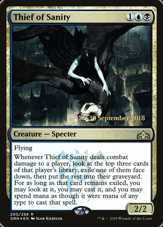 Thief of Sanity [Guilds of Ravnica Promos] | Spectrum Games