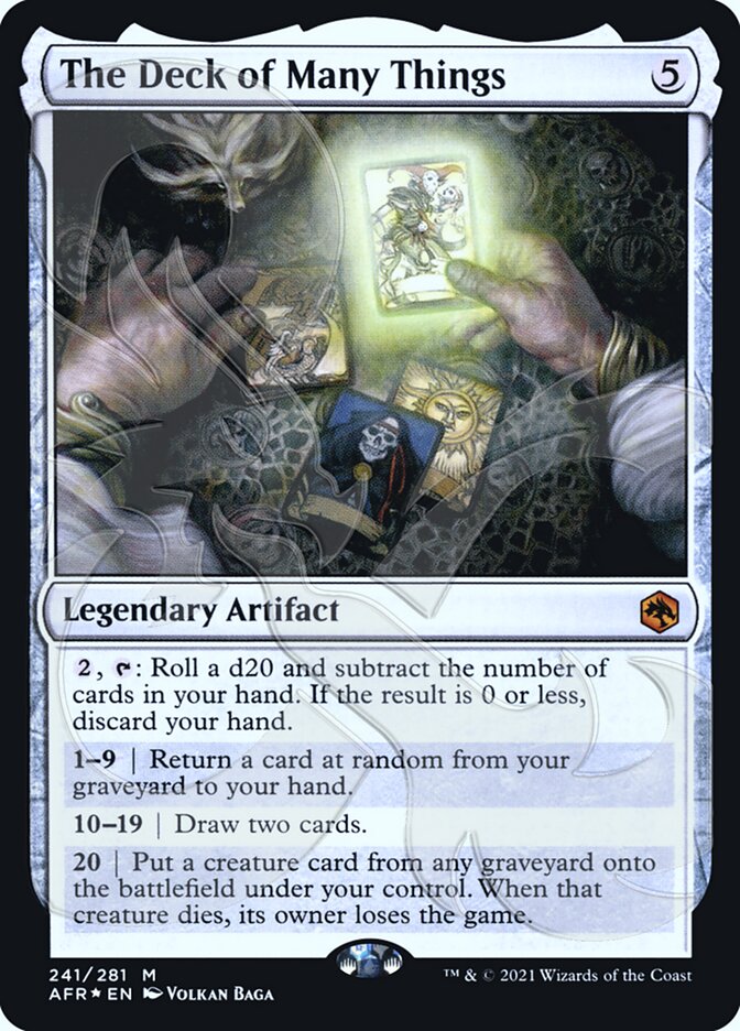 The Deck of Many Things (Ampersand Promo) [Dungeons & Dragons: Adventures in the Forgotten Realms Promos] | Spectrum Games