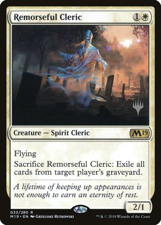 Remorseful Cleric [Core Set 2019 Promos] | Spectrum Games