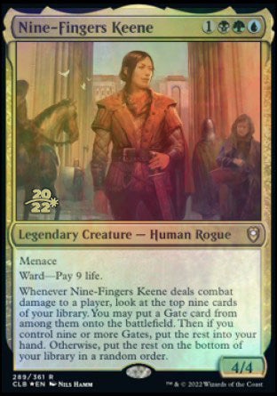 Nine-Fingers Keene [Commander Legends: Battle for Baldur's Gate Prerelease Promos] | Spectrum Games