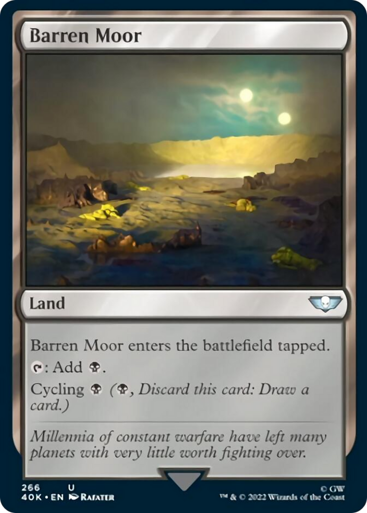 Barren Moor (Surge Foil) [Universes Beyond: Warhammer 40,000] | Spectrum Games