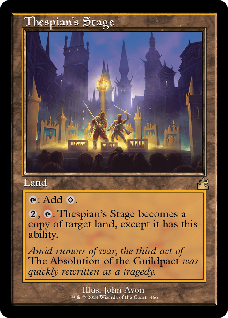 Thespian's Stage (Retro Frame) [Ravnica Remastered] | Spectrum Games