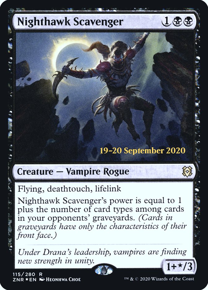 Nighthawk Scavenger  [Zendikar Rising Prerelease Promos] | Spectrum Games