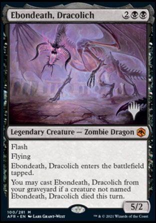 Ebondeath, Dracolich (Promo Pack) [Dungeons & Dragons: Adventures in the Forgotten Realms Promos] | Spectrum Games