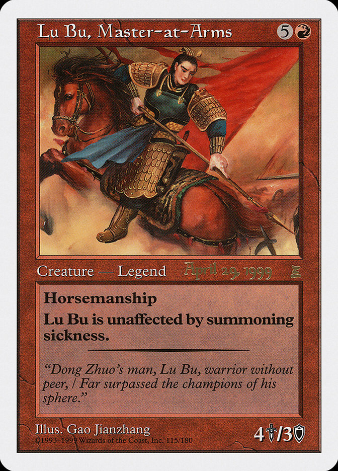 Lu Bu, Master-at-Arms (April 29, 1999) [Portal Three Kingdoms Promos] | Spectrum Games