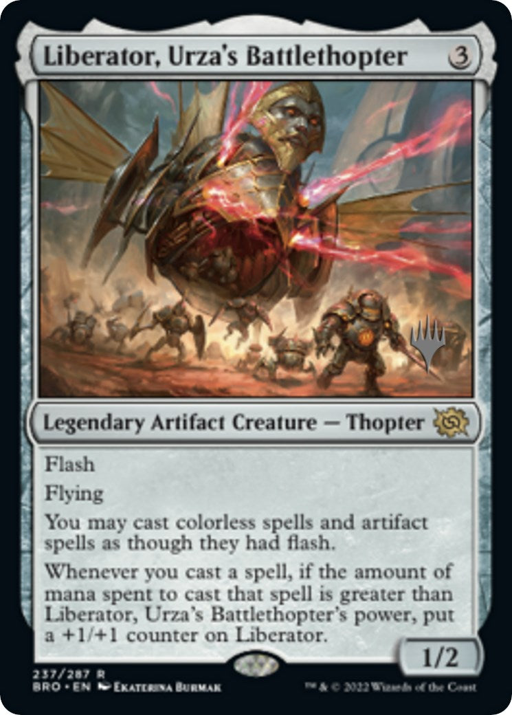 Liberator, Urza's Battlethopter (Promo Pack) [The Brothers' War Promos] | Spectrum Games