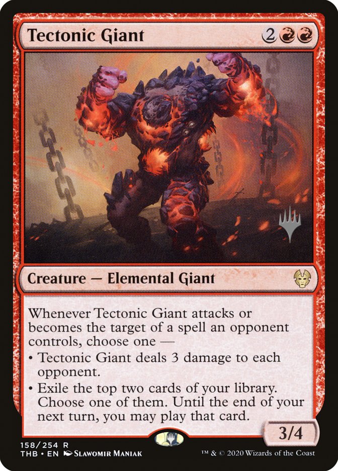 Tectonic Giant (Promo Pack) [Theros Beyond Death Promos] | Spectrum Games