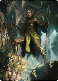 Nissa of Shadowed Boughs 1 Art Card [Zendikar Rising Art Series] | Spectrum Games