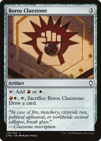 Boros Cluestone [Commander Anthology Volume II] | Spectrum Games