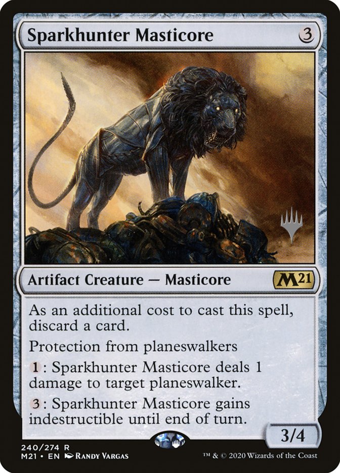 Sparkhunter Masticore (Promo Pack) [Core Set 2021 Promos] | Spectrum Games