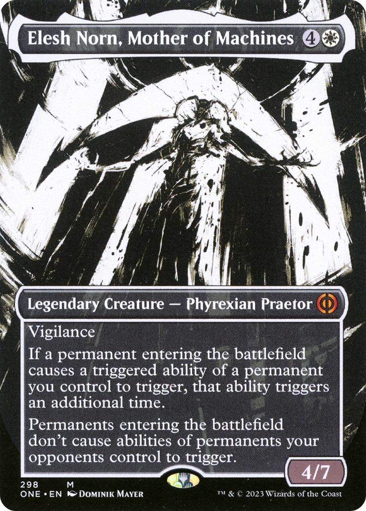 Elesh Norn, Mother of Machines (Borderless Ichor) [Phyrexia: All Will Be One] | Spectrum Games