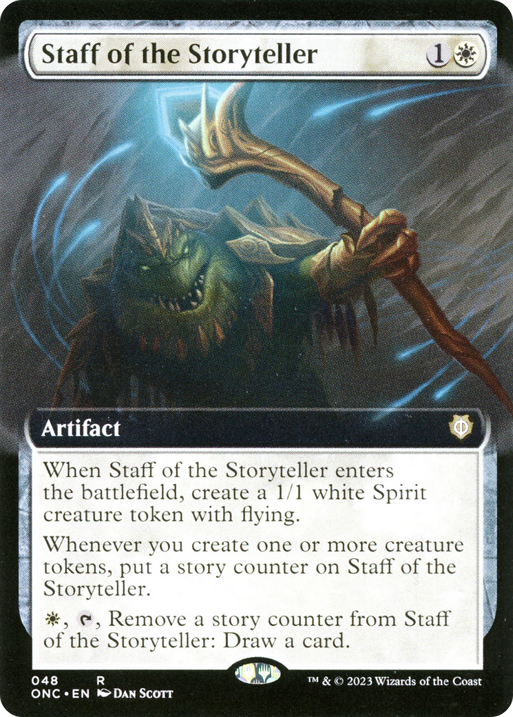 Staff of the Storyteller (Extended Art) [Phyrexia: All Will Be One Commander] | Spectrum Games