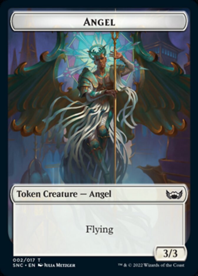 Fish // Angel Double-sided Token [Streets of New Capenna Tokens] | Spectrum Games