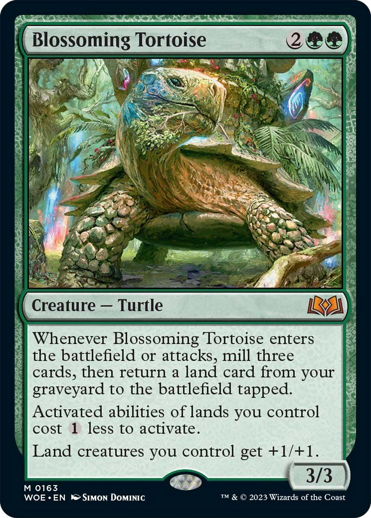 Blossoming Tortoise [Wilds of Eldraine] | Spectrum Games