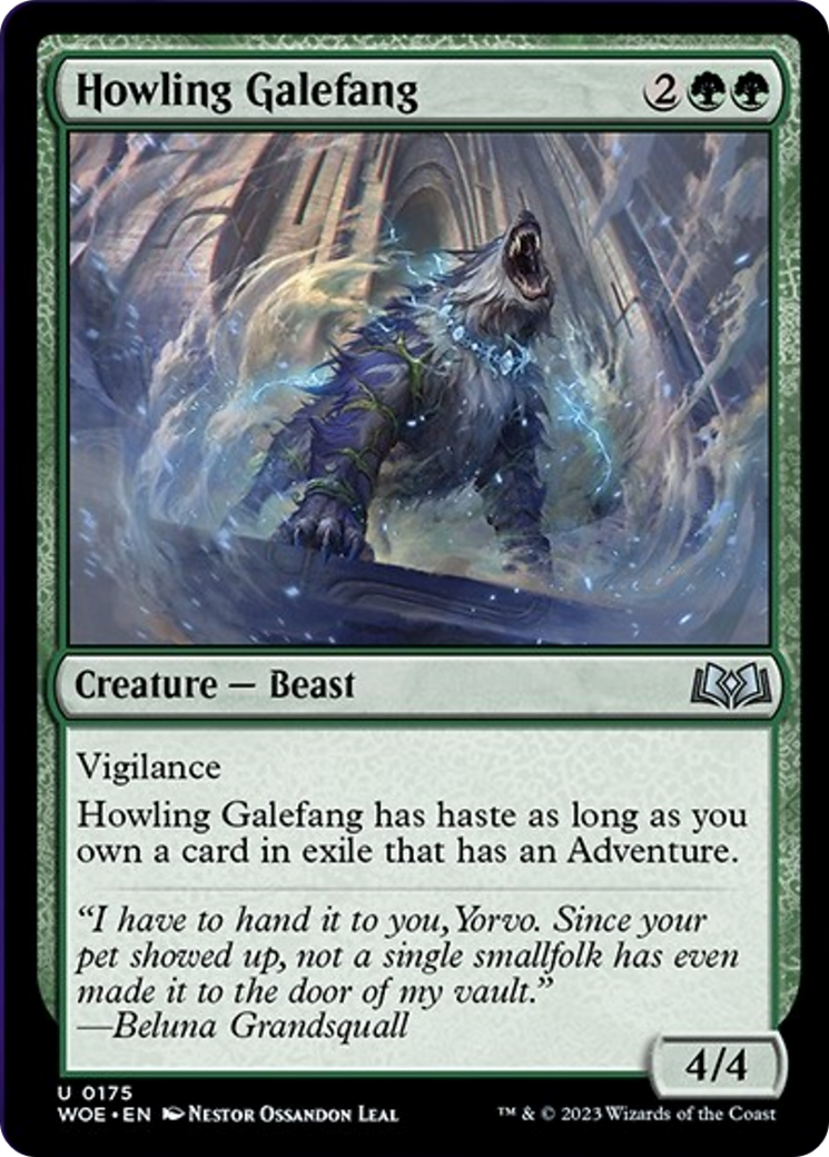 Howling Galefang [Wilds of Eldraine] | Spectrum Games