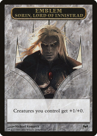 Emblem - Sorin, Lord of Innistrad [Dark Ascension Tokens] | Spectrum Games