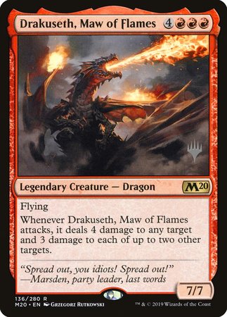 Drakuseth, Maw of Flames [Core Set 2020 Promos] | Spectrum Games