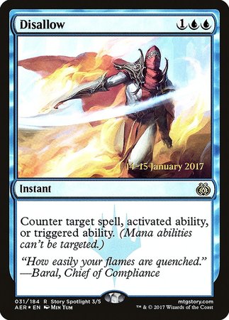 Disallow [Aether Revolt Promos] | Spectrum Games