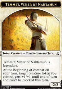 Temmet, Vizier of Naktamun // Zombie Token [Amonkhet Tokens] | Spectrum Games