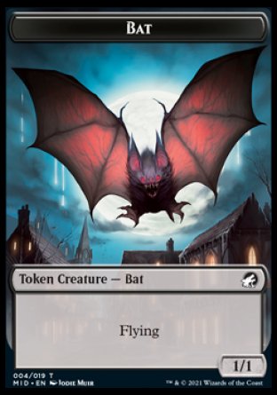 Bat Token [Innistrad: Midnight Hunt Tokens] | Spectrum Games