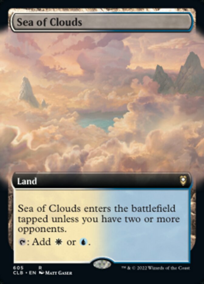 Sea of Clouds (Extended Art) [Commander Legends: Battle for Baldur's Gate] | Spectrum Games