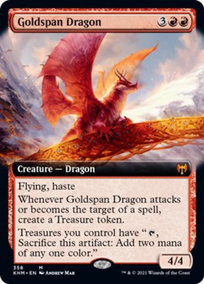 Goldspan Dragon (Extended Art) [Kaldheim] | Spectrum Games