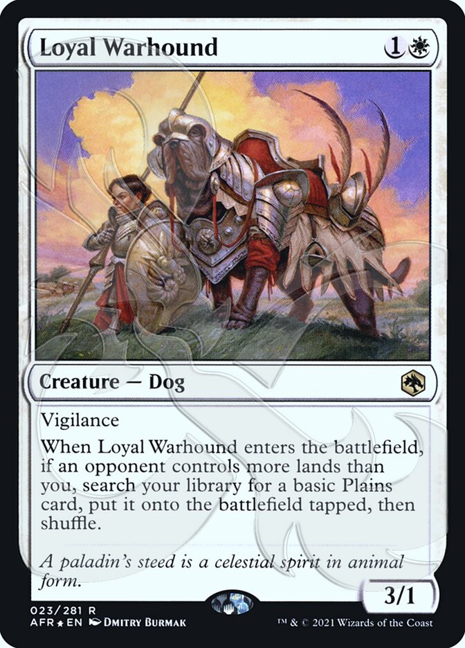 Loyal Warhound (Ampersand Promo) [Dungeons & Dragons: Adventures in the Forgotten Realms Promos] | Spectrum Games