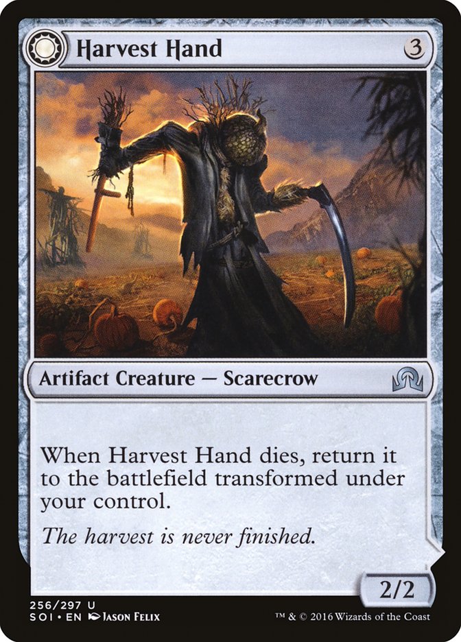 Harvest Hand // Scrounged Scythe [Shadows over Innistrad] | Spectrum Games