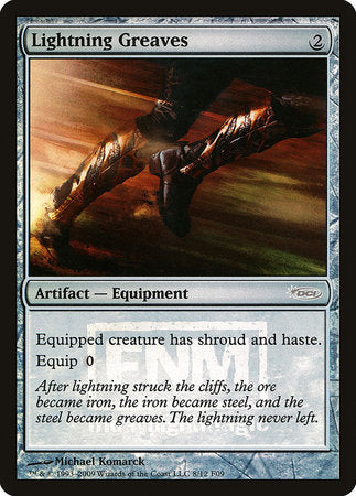 Lightning Greaves [Friday Night Magic 2009] | Spectrum Games