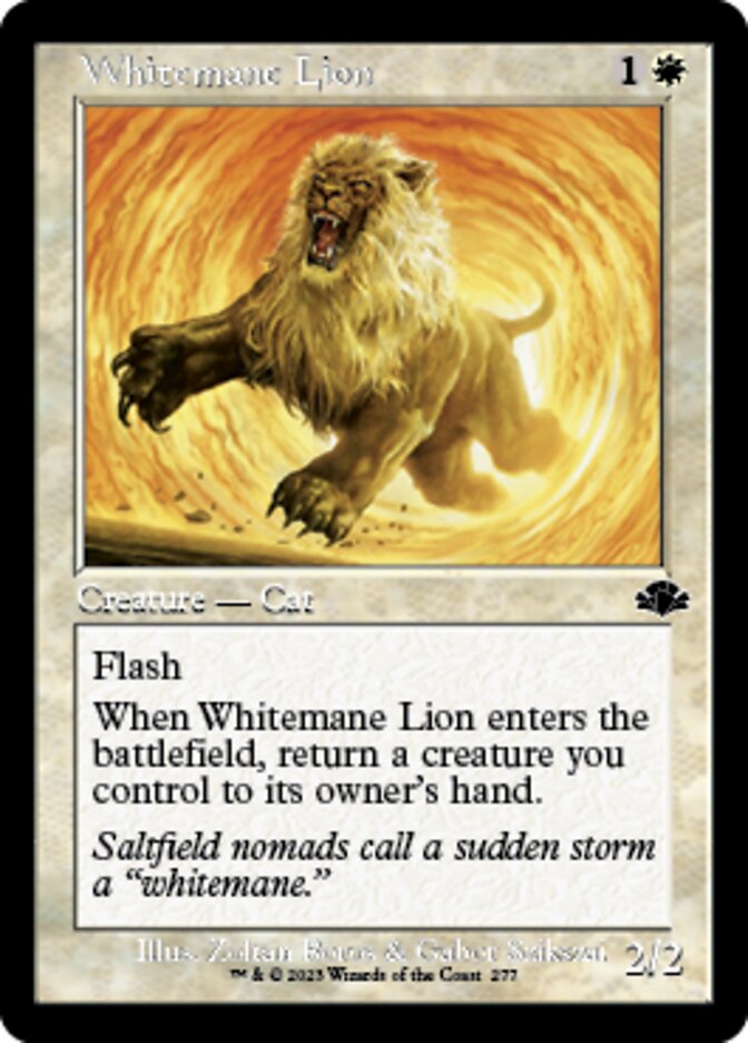 Whitemane Lion (Retro) [Dominaria Remastered] | Spectrum Games