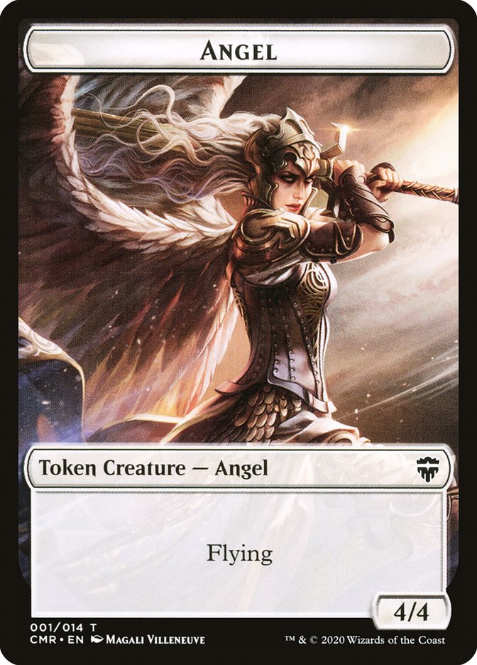 Angel // Elf Warrior Token [Commander Legends Tokens] | Spectrum Games