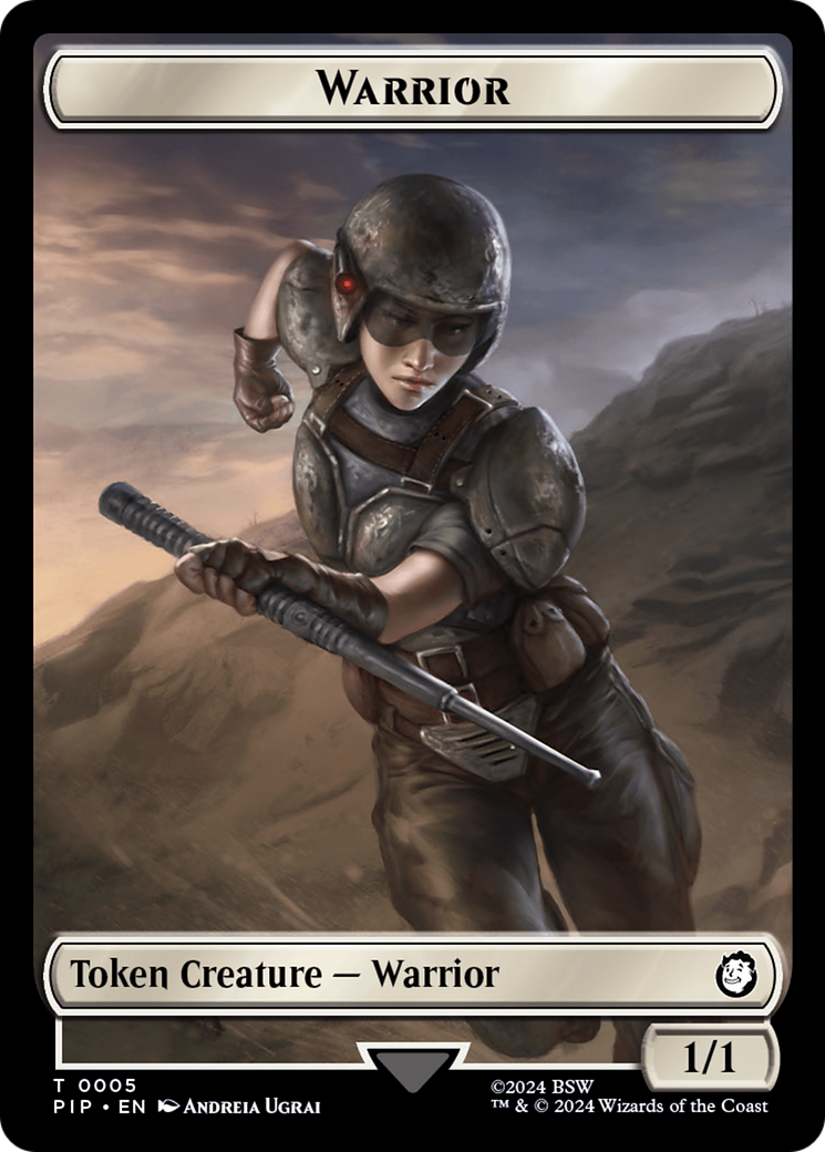 Soldier (0010) // Warrior Double-Sided Token [Fallout Tokens] | Spectrum Games