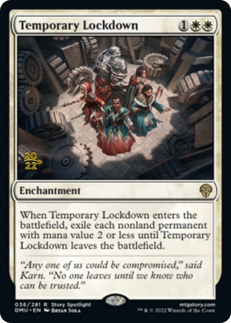 Temporary Lockdown [Dominaria United Prerelease Promos] | Spectrum Games