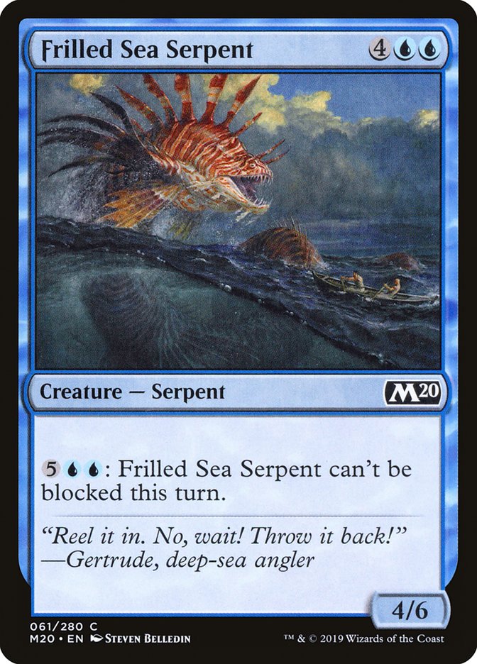 Frilled Sea Serpent [Core Set 2020] | Spectrum Games