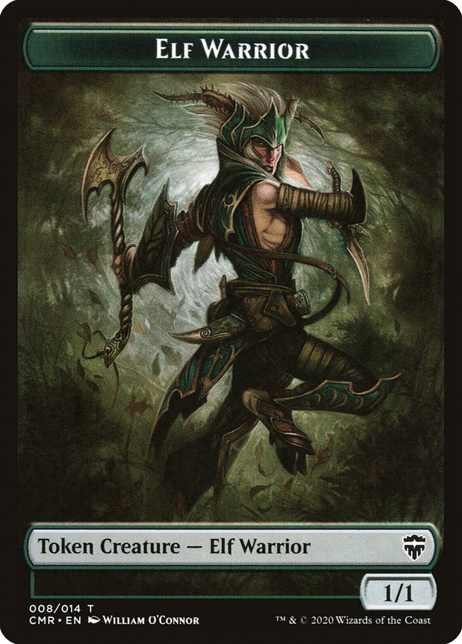 Angel // Elf Warrior Token [Commander Legends Tokens] | Spectrum Games