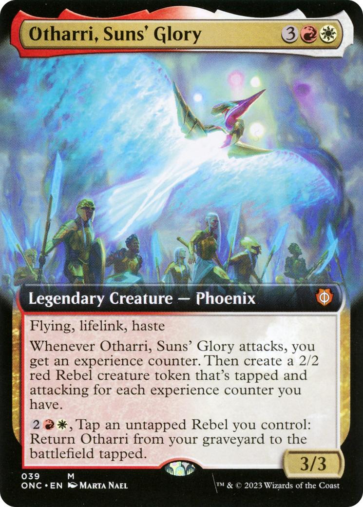 Otharri, Suns' Glory (Extended Art) [Phyrexia: All Will Be One Commander] | Spectrum Games