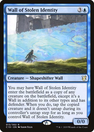 Wall of Stolen Identity [Commander 2019] | Spectrum Games