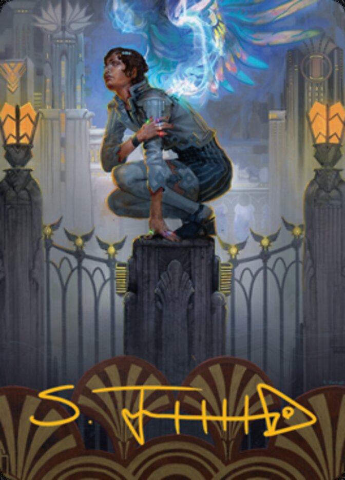 Giada, Font of Hope 2 Art Card (Gold-Stamped Signature) [Streets of New Capenna Art Series] | Spectrum Games