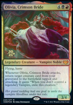 Olivia, Crimson Bride [Innistrad: Crimson Vow Prerelease Promos] | Spectrum Games