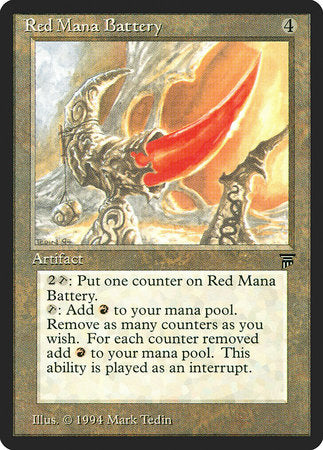 Red Mana Battery [Legends] | Spectrum Games