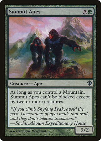 Summit Apes [Worldwake] | Spectrum Games