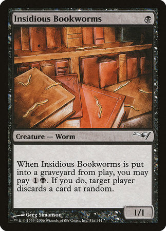 Insidious Bookworms (Version 2) [Coldsnap Theme Decks] | Spectrum Games