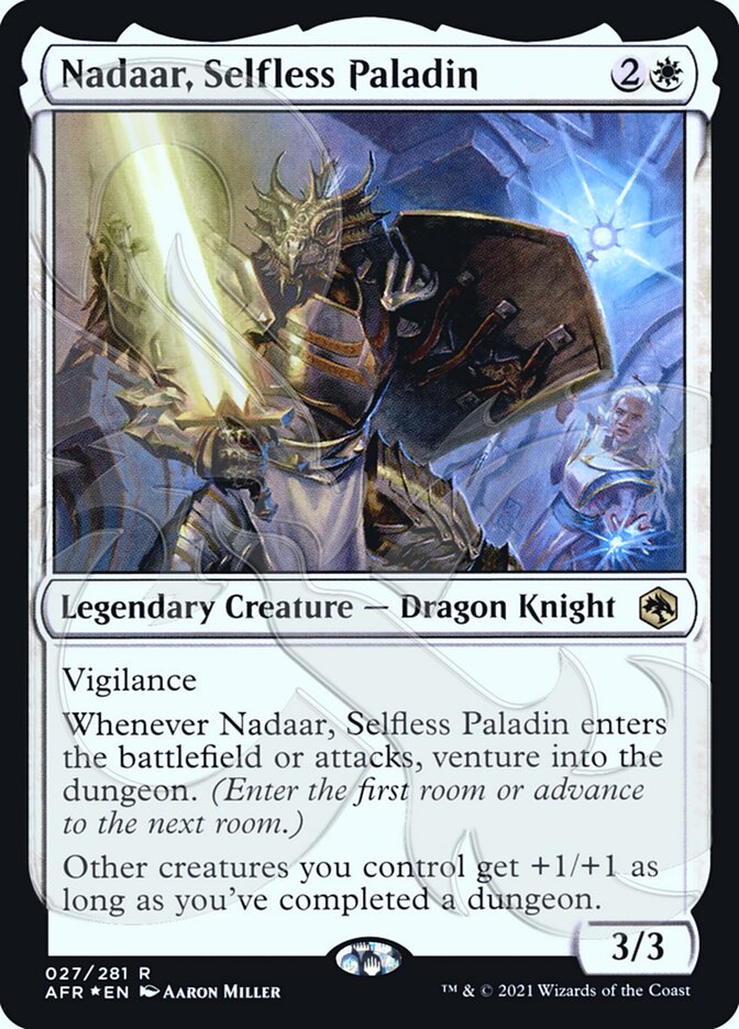 Nadaar, Selfless Paladin (Ampersand Promo) [Dungeons & Dragons: Adventures in the Forgotten Realms Promos] | Spectrum Games