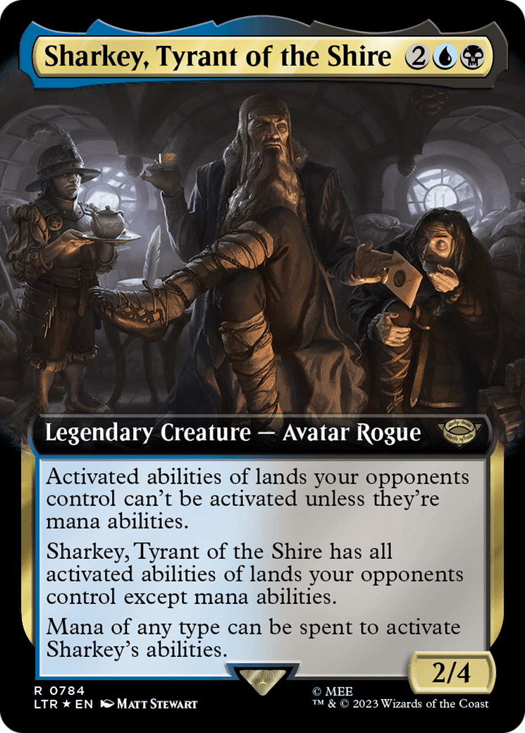 Sharkey, Tyrant of the Shire (Extended Art) (Surge Foil) [The Lord of the Rings: Tales of Middle-Earth] | Spectrum Games