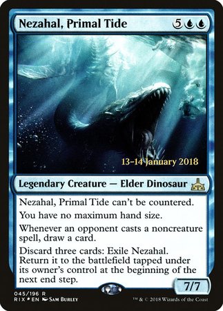 Nezahal, Primal Tide [Rivals of Ixalan Promos] | Spectrum Games