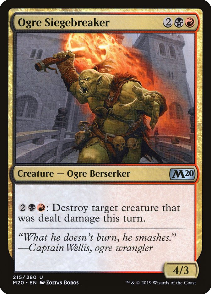 Ogre Siegebreaker [Core Set 2020] | Spectrum Games