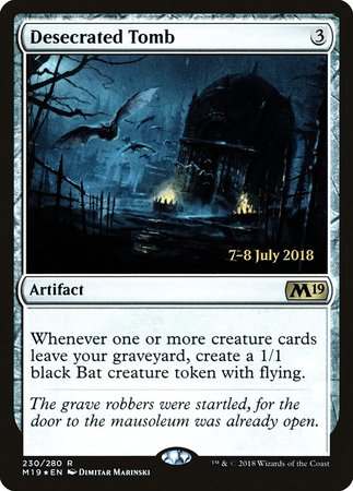 Desecrated Tomb [Core Set 2019 Promos] | Spectrum Games