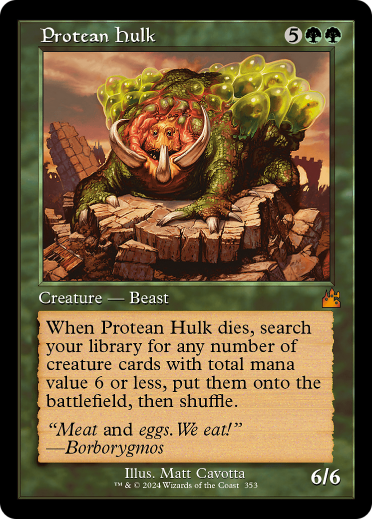 Protean Hulk (Retro Frame) [Ravnica Remastered] | Spectrum Games