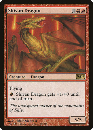 Shivan Dragon [Magic 2014] | Spectrum Games