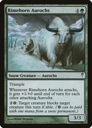 Rimehorn Aurochs [Coldsnap] | Spectrum Games